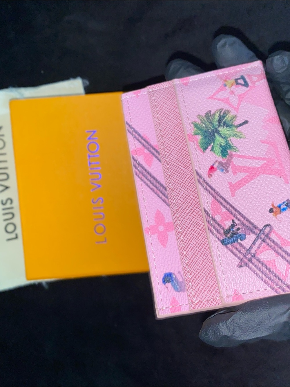 Louis Vuitton Pink Monogram Card Holder